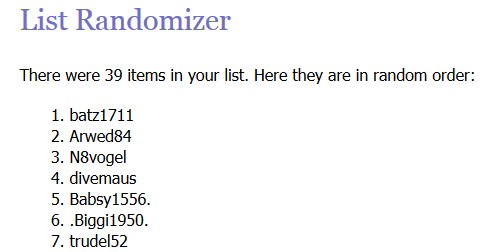 Gewinner Tag 2 Jubiläumswoche