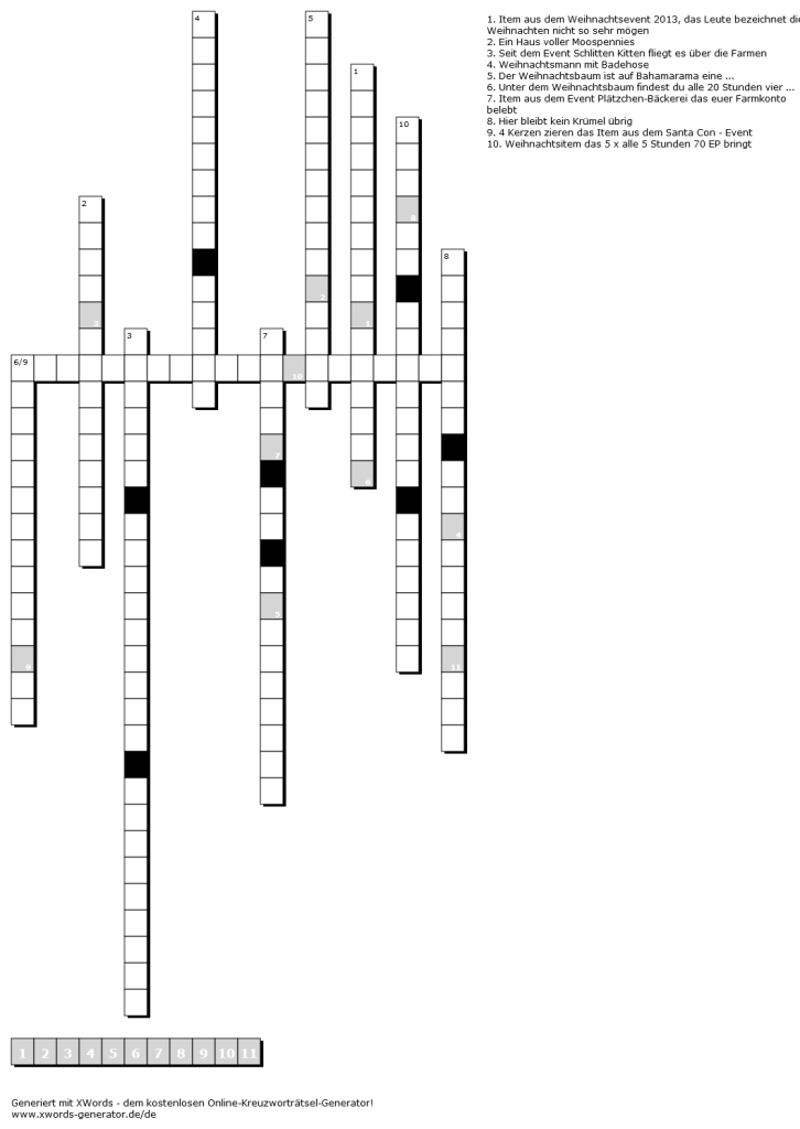 XWord Rätsel 0112